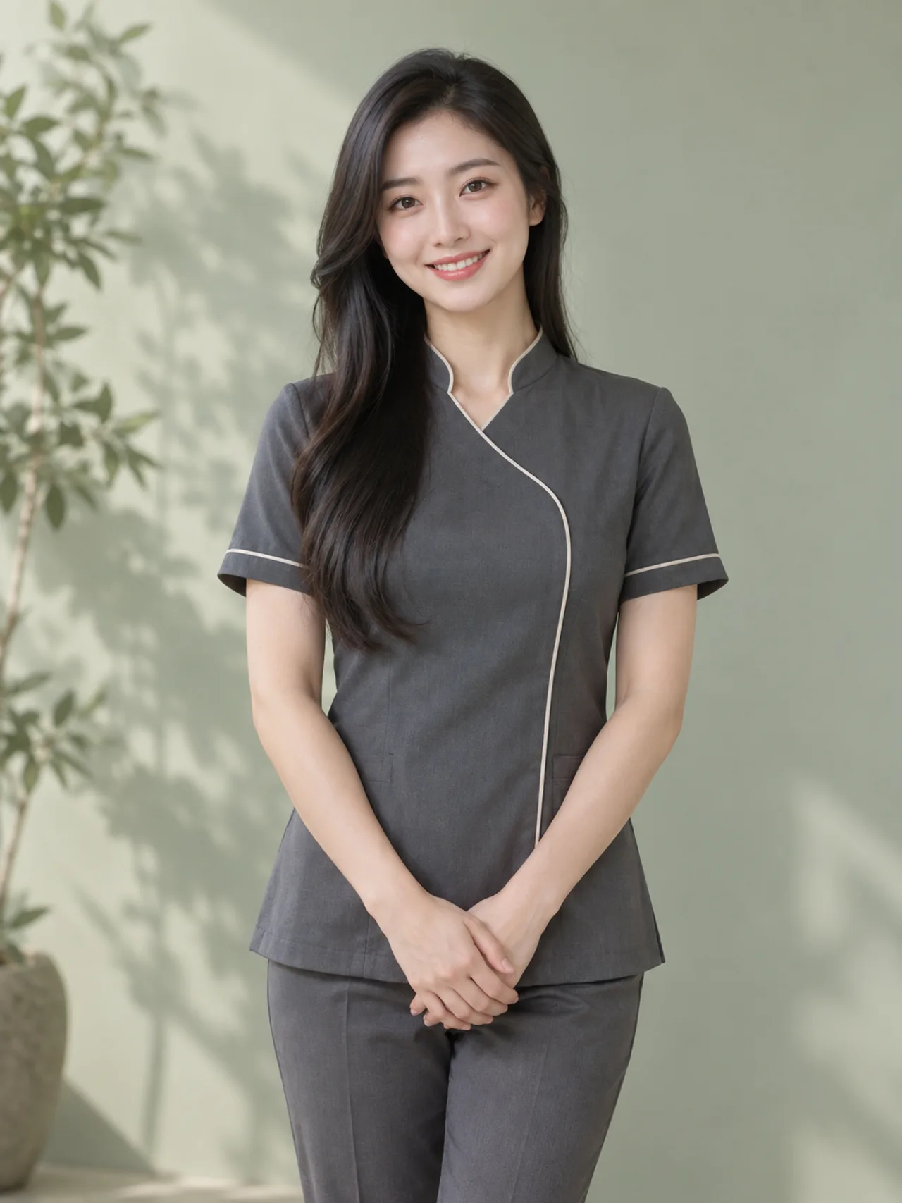 足部按摩服务的 AI 生成技师形象示意